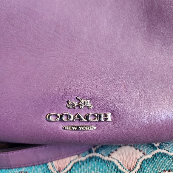Coach Hobo Purple Women's Bag - Picture 2 of 9